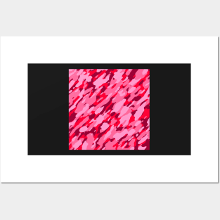 Pink Camouflage Posters and Art